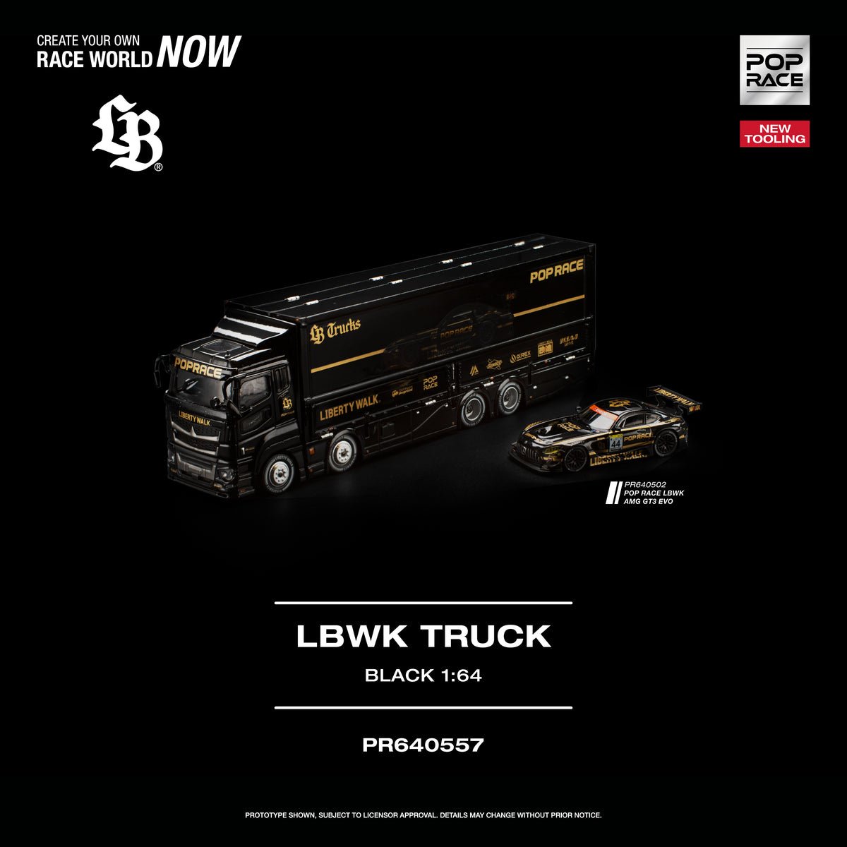 Mercedes-Benz LBWK AMG GT3 and Transporter Truck